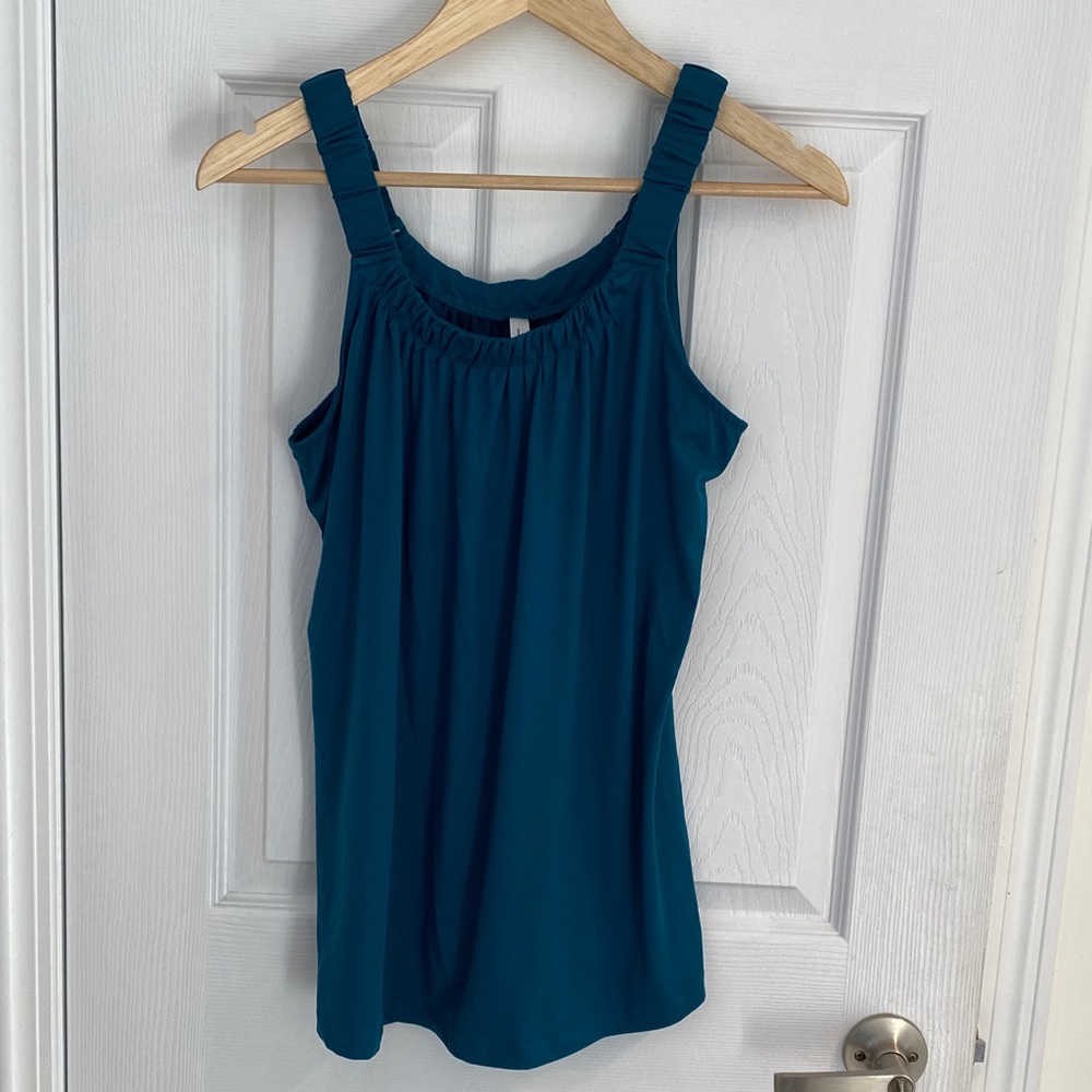 Green/Teal Sleeveless Women's Top size Large